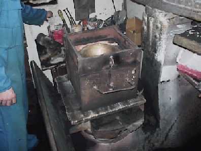 The origin is prepared for making the die(s)